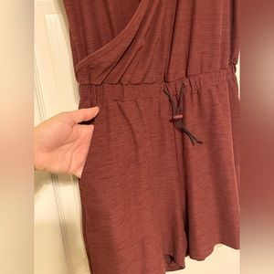 Athletic Maroon Romper